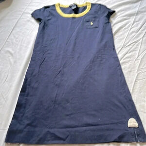 Ralph Lauren blue short  sleeve dress large front pocket